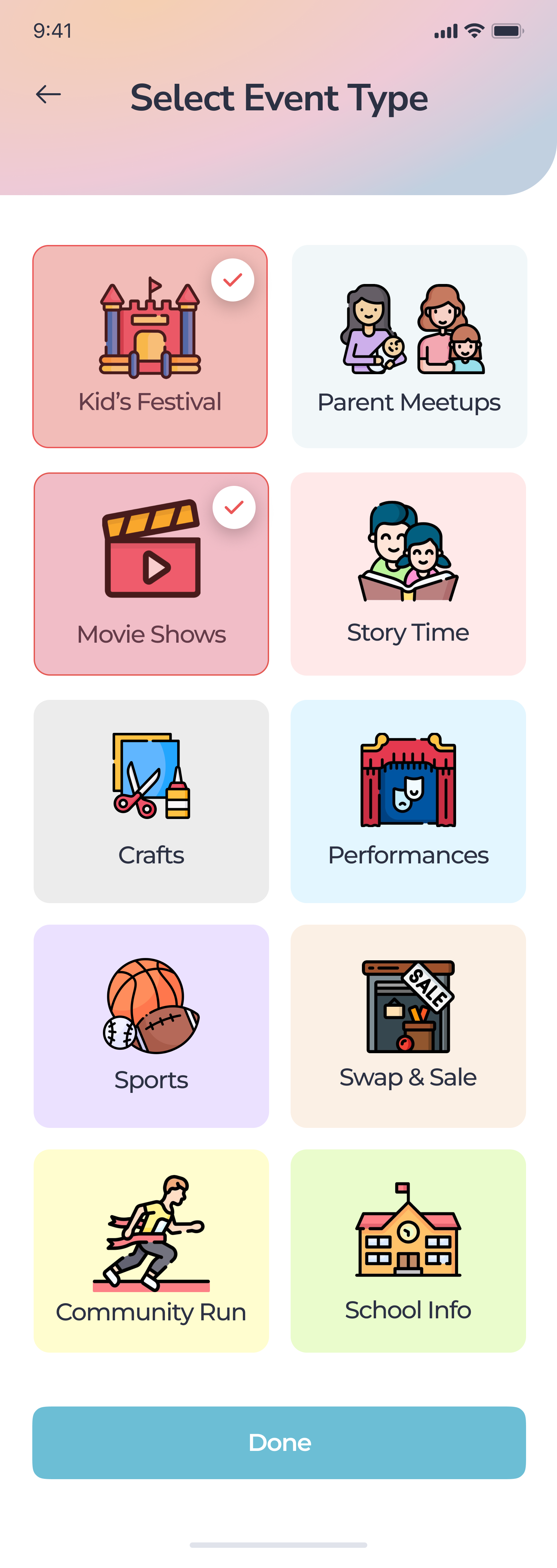 Event Categories